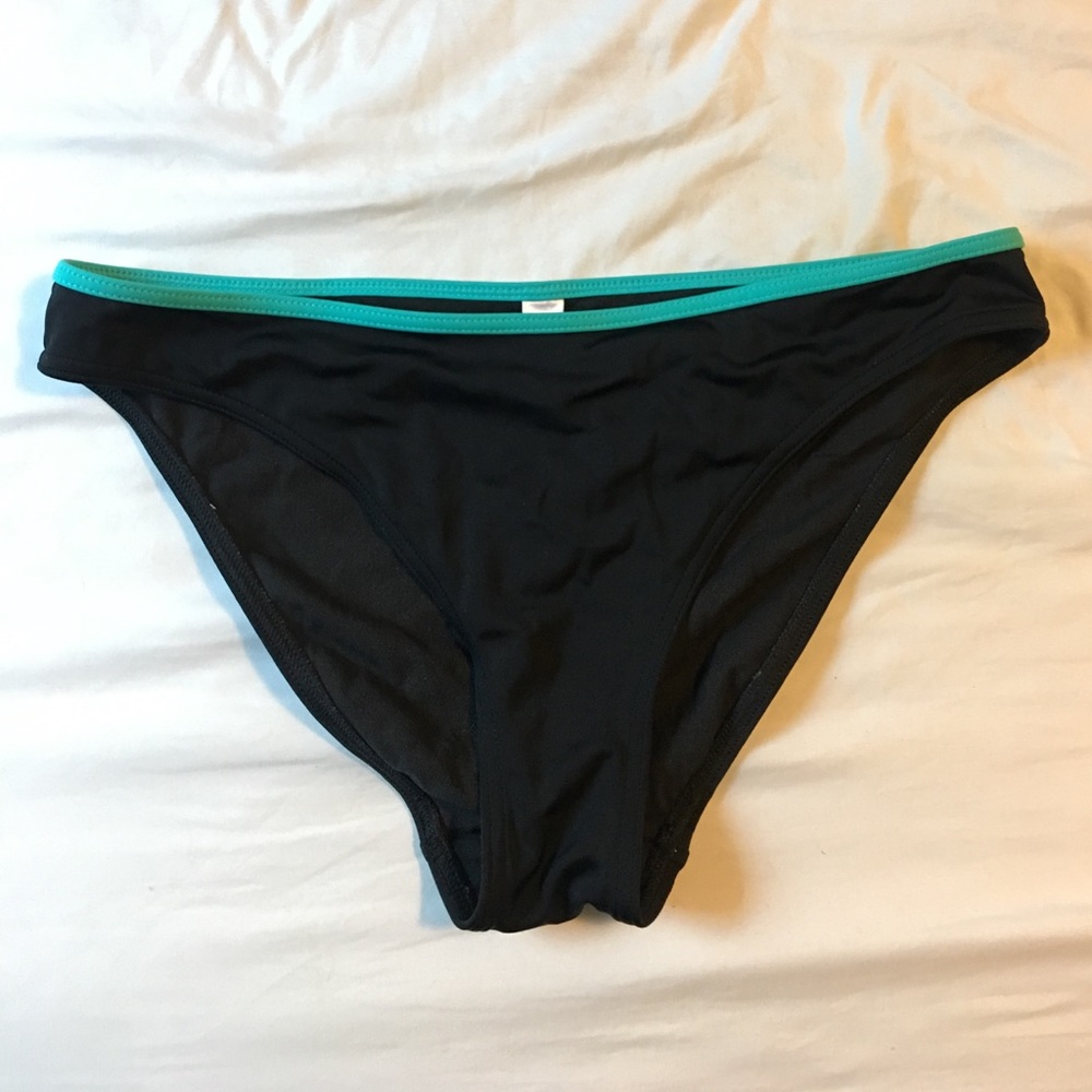 VICTORIAS SECRET TEAL AND BLACK BOTTOMS
